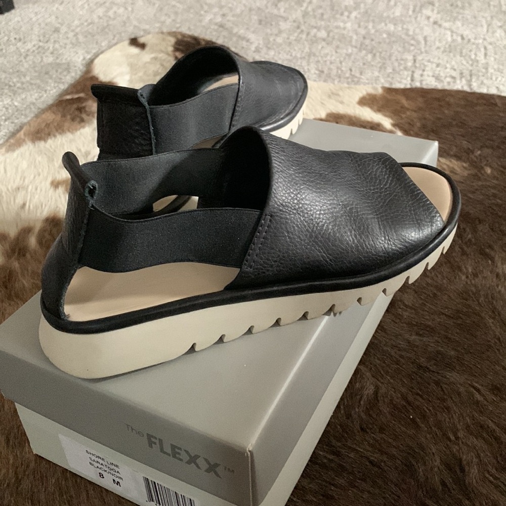 FLEXX Shore Line Black Sandals